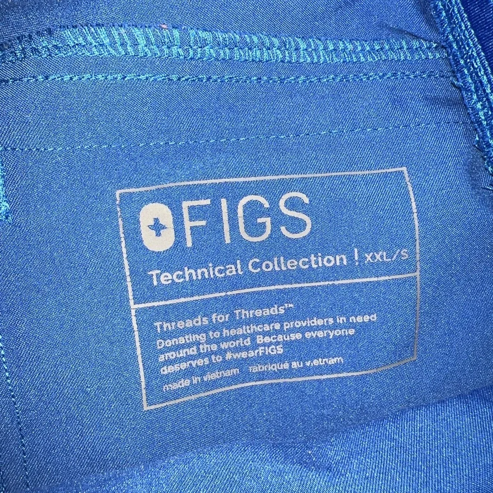 FIGS Axim Scrub Pants Mens XXL Short Royal Blue Technical Collection T2001S